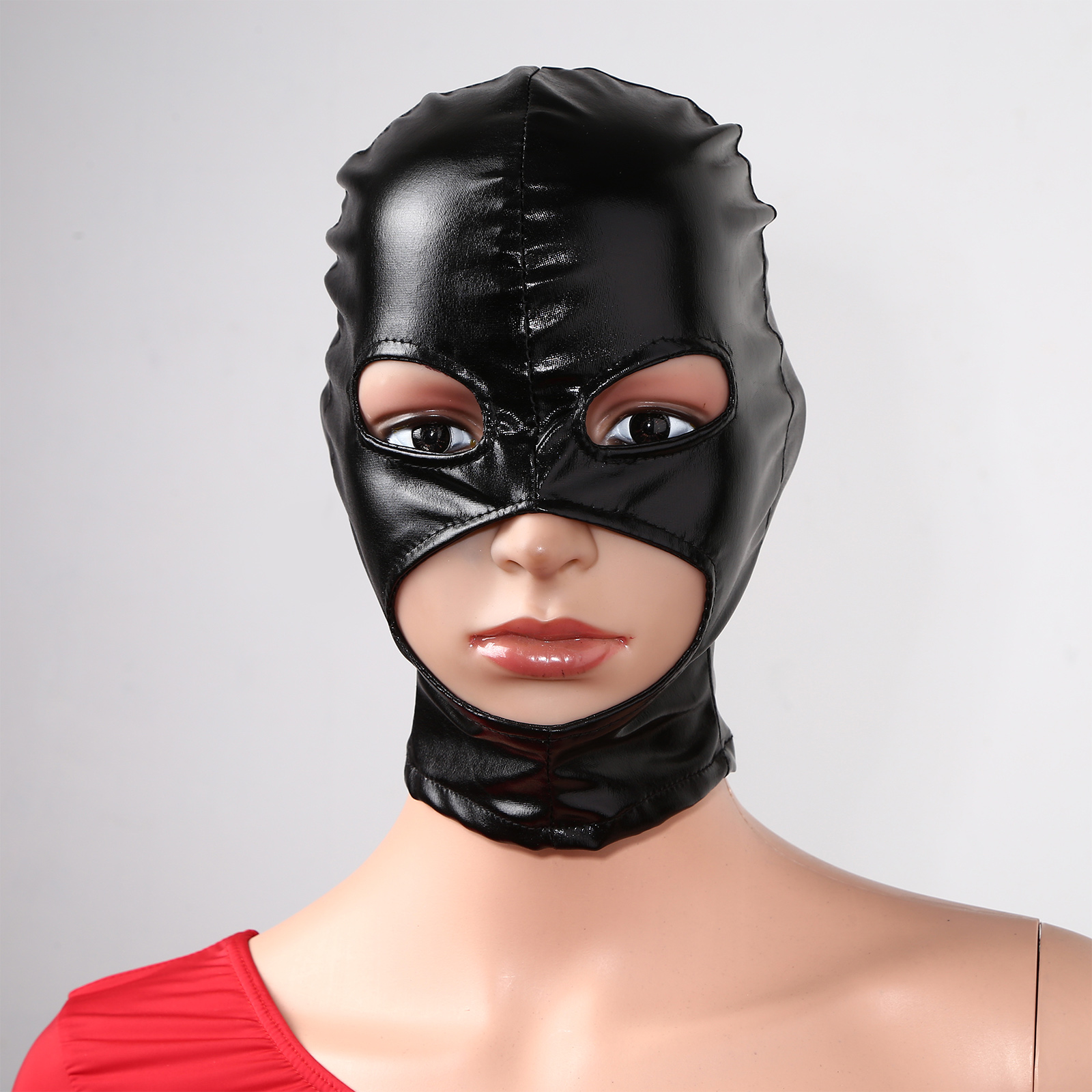 Adult Men Women Black Leather  - Black Face Mask Pack reseña y precio