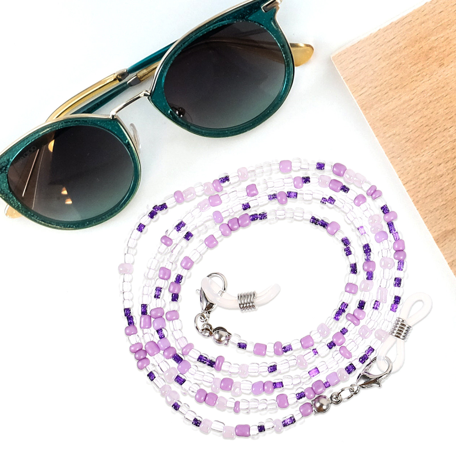 5Pcs Eyeglass Chains Beaded An - Mask Chain Holder reseña y precio