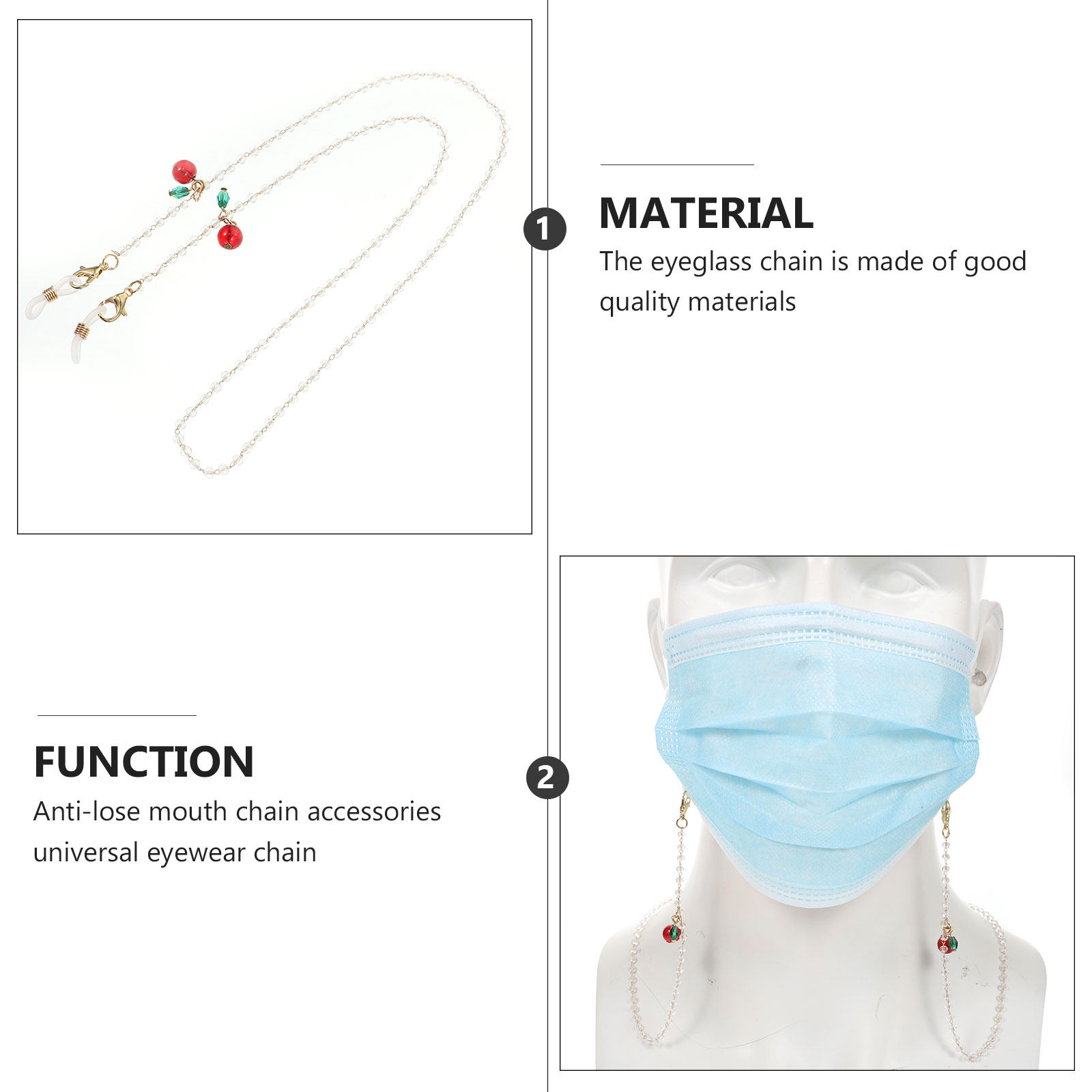 Eyeglass Chain Exquisite Craft - Mask Chain Holder reseña y precio