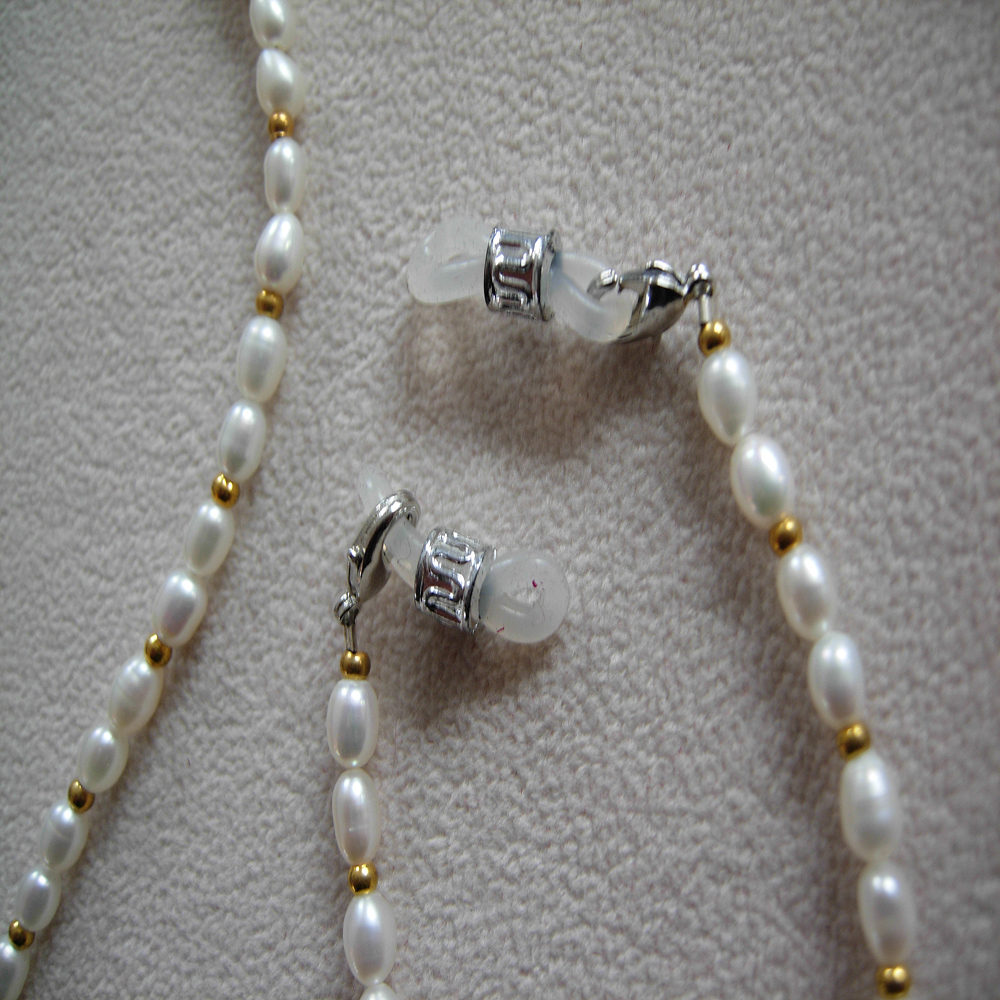 fashionable eyeglass beaded re - Mask Chain Holder reseña y precio