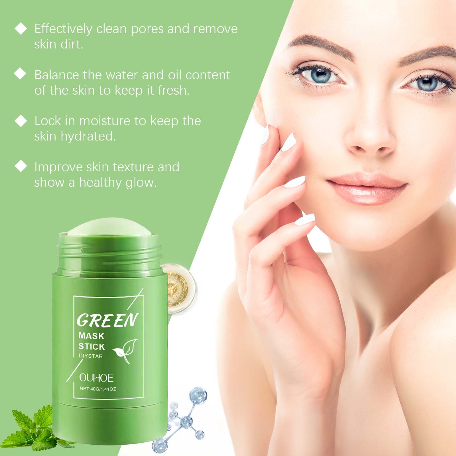 1~5PCS Green Tea Clay Stick Fo - Dust Mask Construction reseña y precio