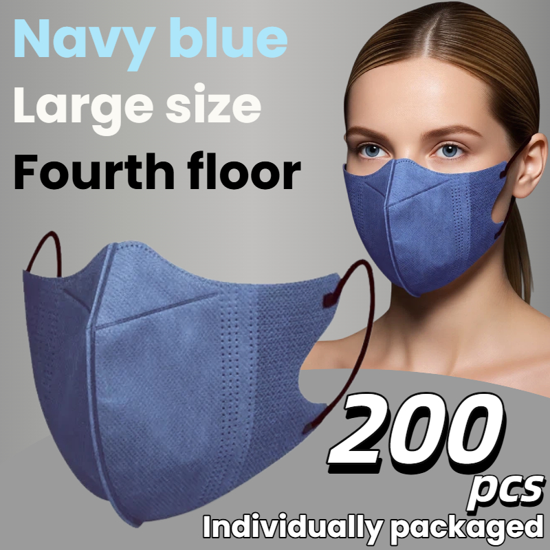 200Pcs/3D Three-Dimensional Da - Disposable Mask Blue reseña y precio