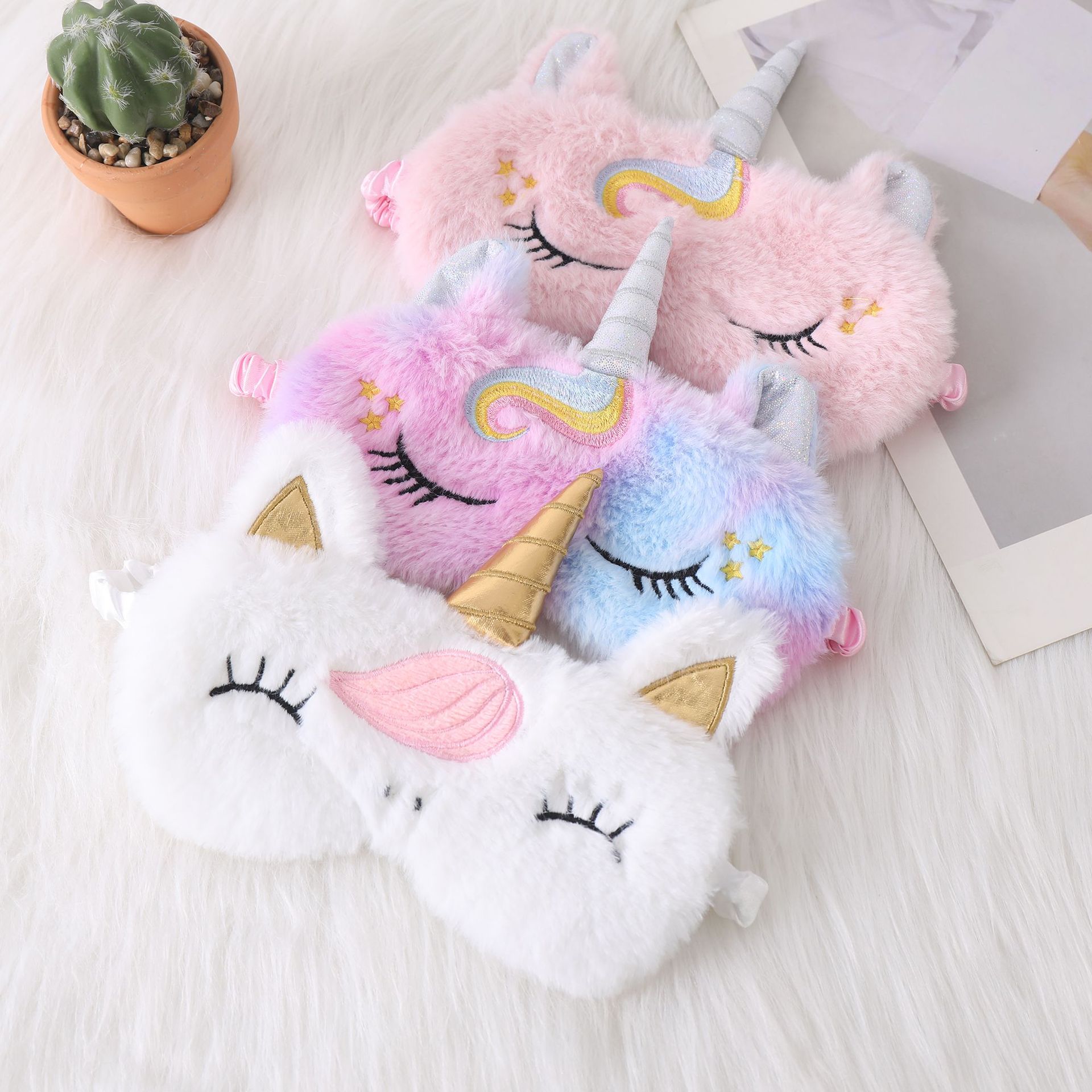 Soft Plush Sleeping Eye Masks  - Kids Face Mask reseña y precio