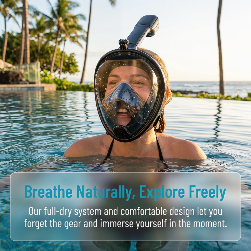 Safe Waterproof Snorkeling Div - Anti Pollution Mask reseña y precio