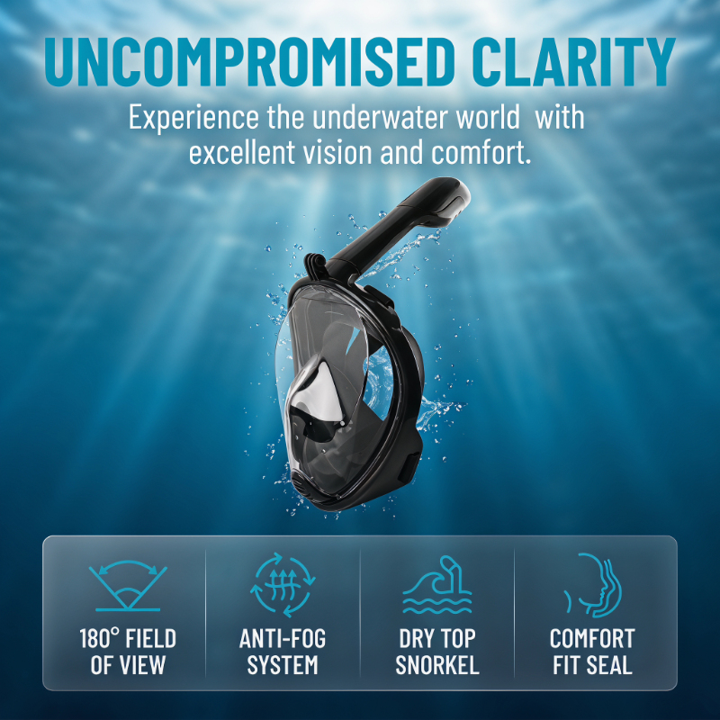 Safe Waterproof Snorkeling Div - Anti Pollution Mask reseña y precio