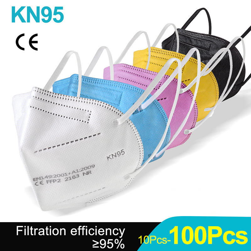 10-100Pcs FFP2 Masks KN95 Masc - Kn95 Respirator Mask reseña y precio