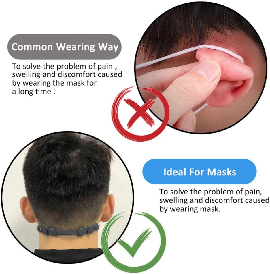 4 Pcs Silicone Ear Savers for  - Mask Ear Saver Strap reseña y precio