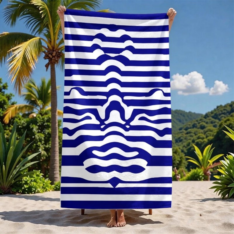 Large Abstract Striped Face Be - Cloth Face Mask Washable reseña y precio
