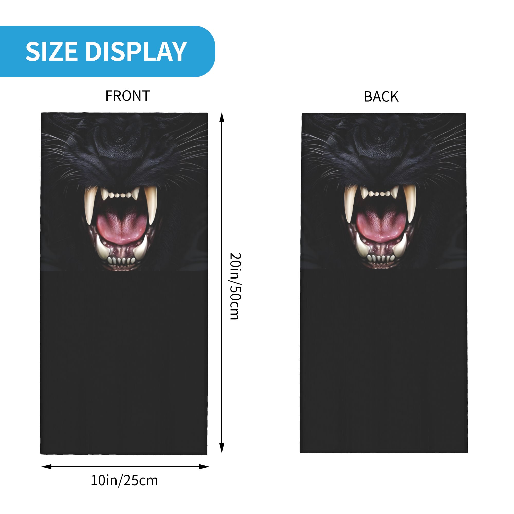 Custom Black Panther Animal He - Neck Gaiter Face Cover reseña y precio
