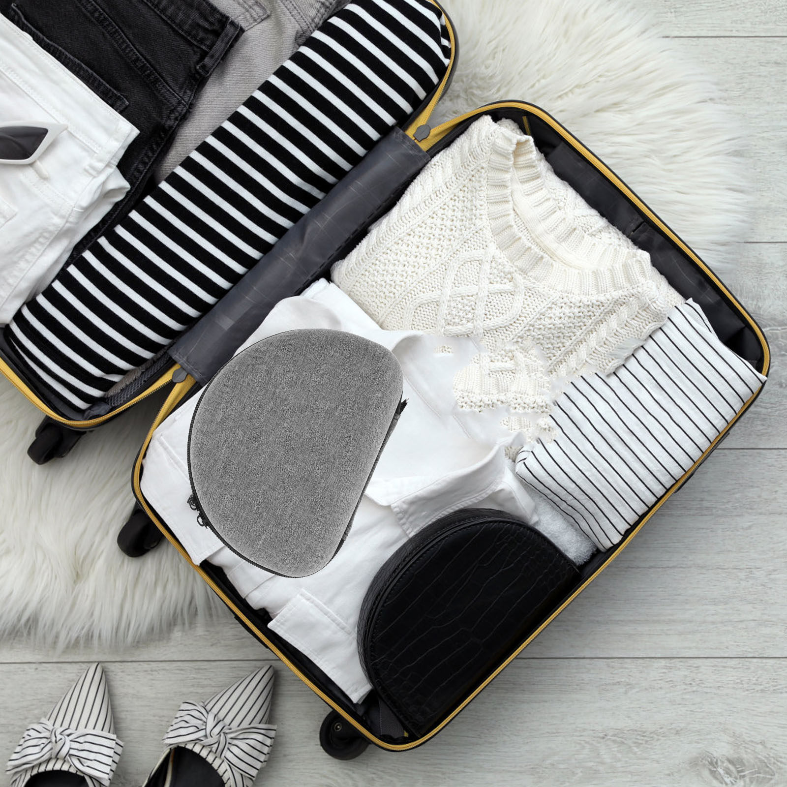 Carrying Case Hard Shell Prote - Mask Case Hard Shell reseña y precio