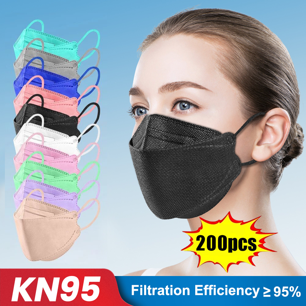 10-200pcs ffp2 mascarillas CE  - Anti Pollution Mask reseña y precio
