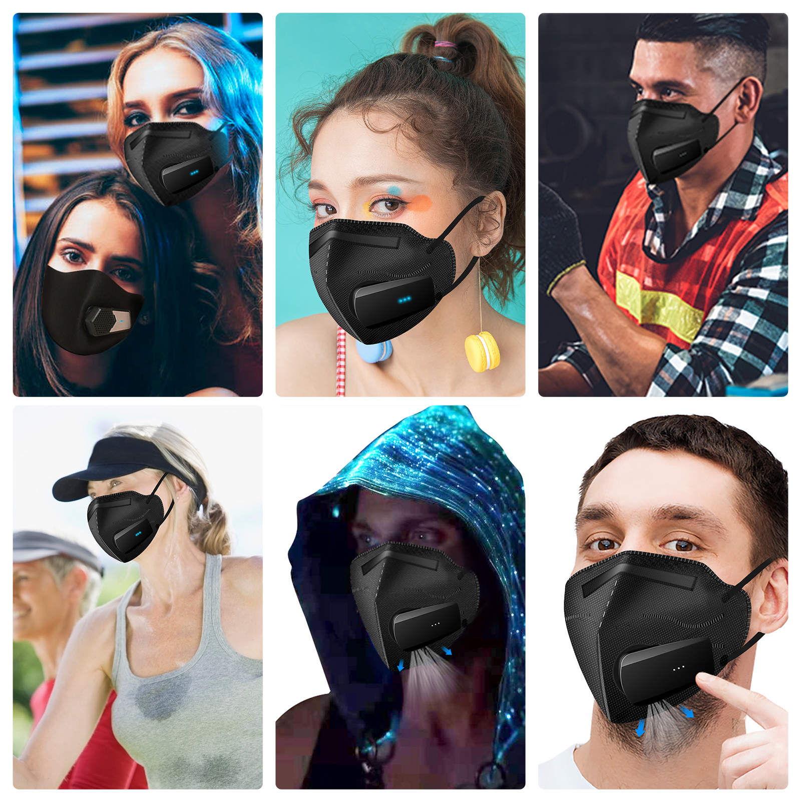 Breathe Easy Rechargeable Elec - Kn95 Respirator Mask reseña y precio