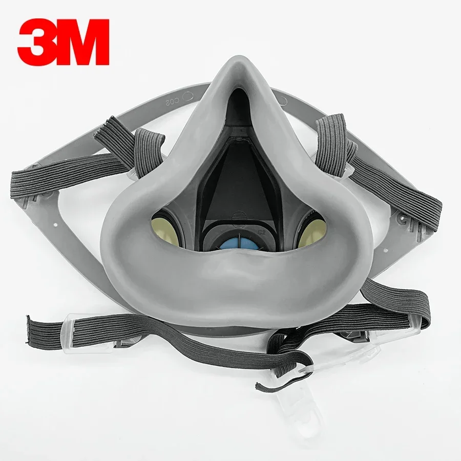 15p 3M 6200 Gas Mask for Spray - Dust Mask Construction reseña y precio