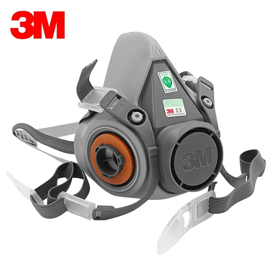 15p 3M 6200 Gas Mask for Spray - Dust Mask Construction reseña y precio