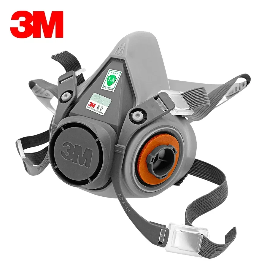 15p 3M 6200 Gas Mask for Spray - Dust Mask Construction reseña y precio