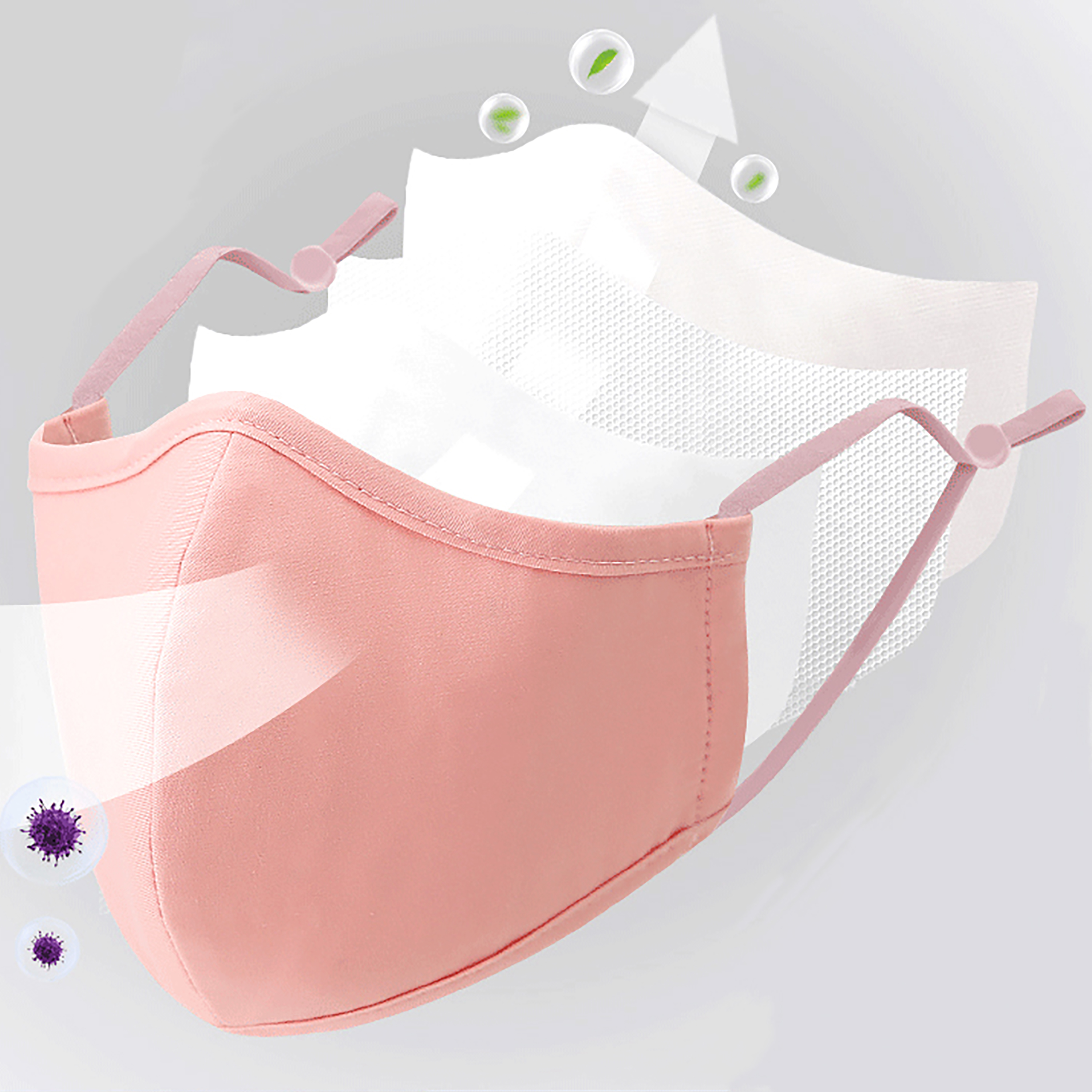 4 Styles New Upgrade Cotton Fa - Cloth Face Mask Washable reseña y precio