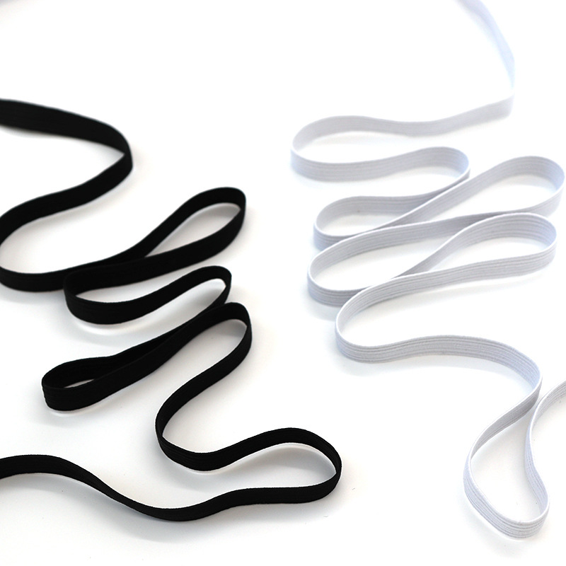 White Black 3mm Flat Elastic B - Mask Lanyard Adjustable reseña y precio