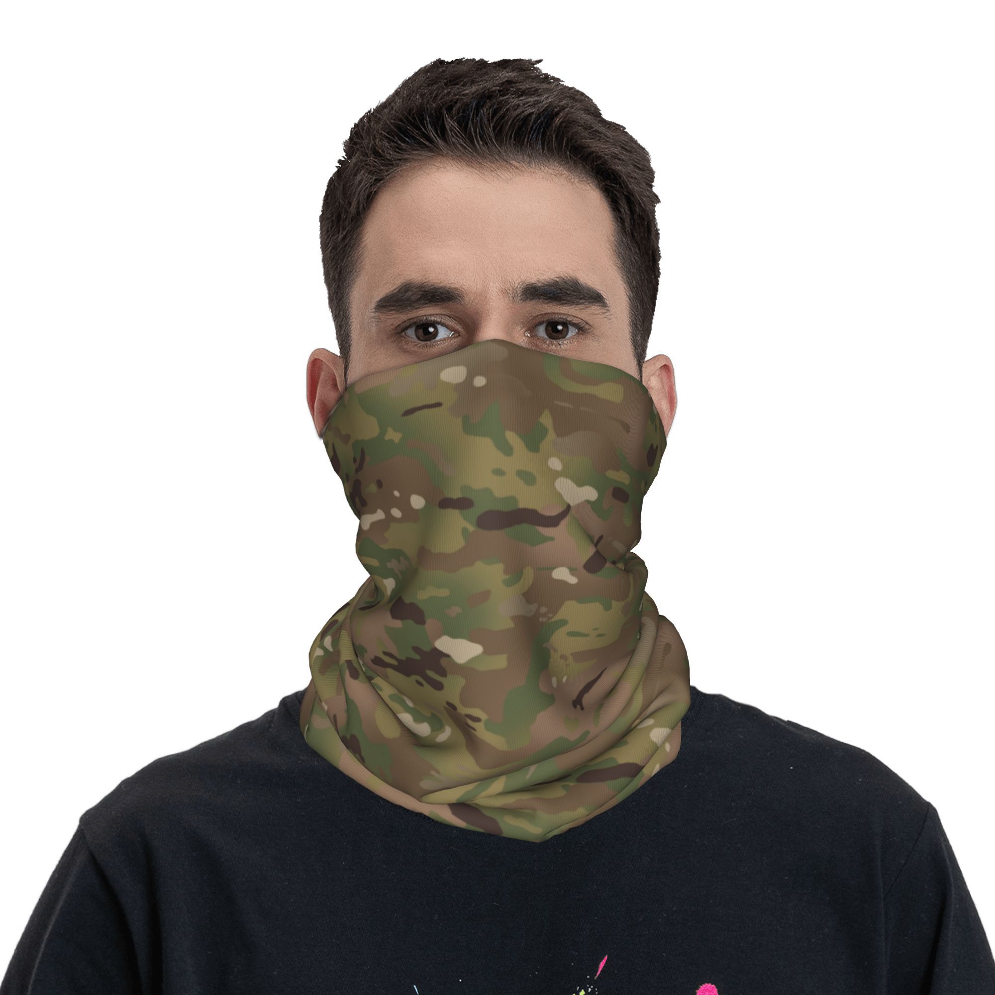 Custom Military Camouflage Pat - Neck Gaiter Face Cover reseña y precio