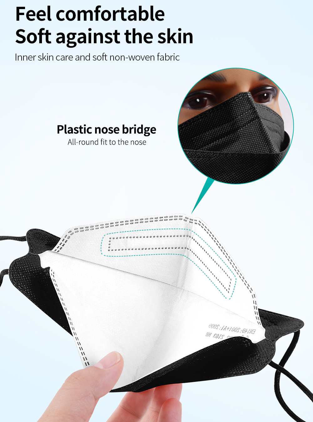 fpp2 CE Protective maske anti  - Kn95 Respirator Mask reseña y precio