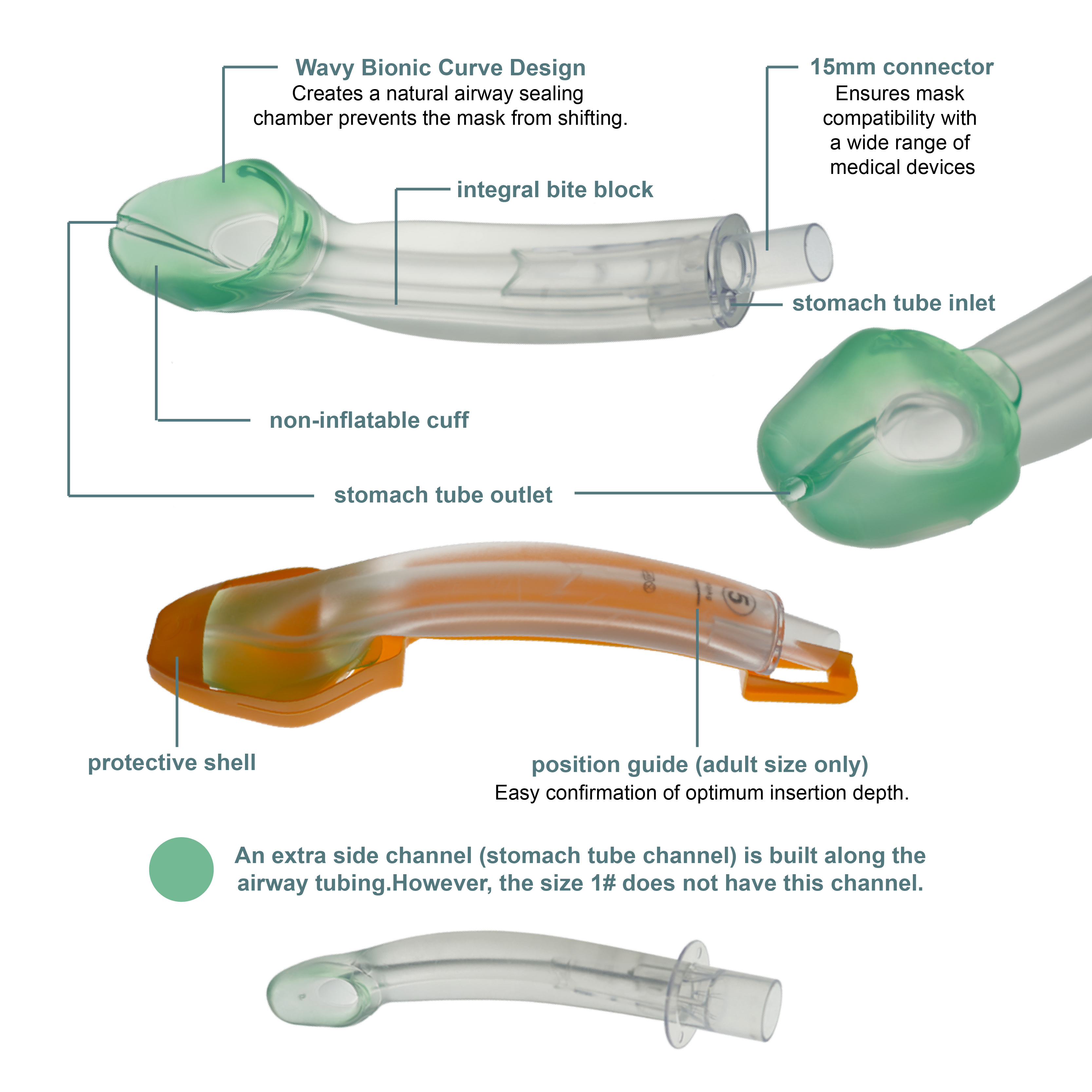 Non-inflatable Laryngeal Mask  - Disposable Surgical Mask reseña y precio
