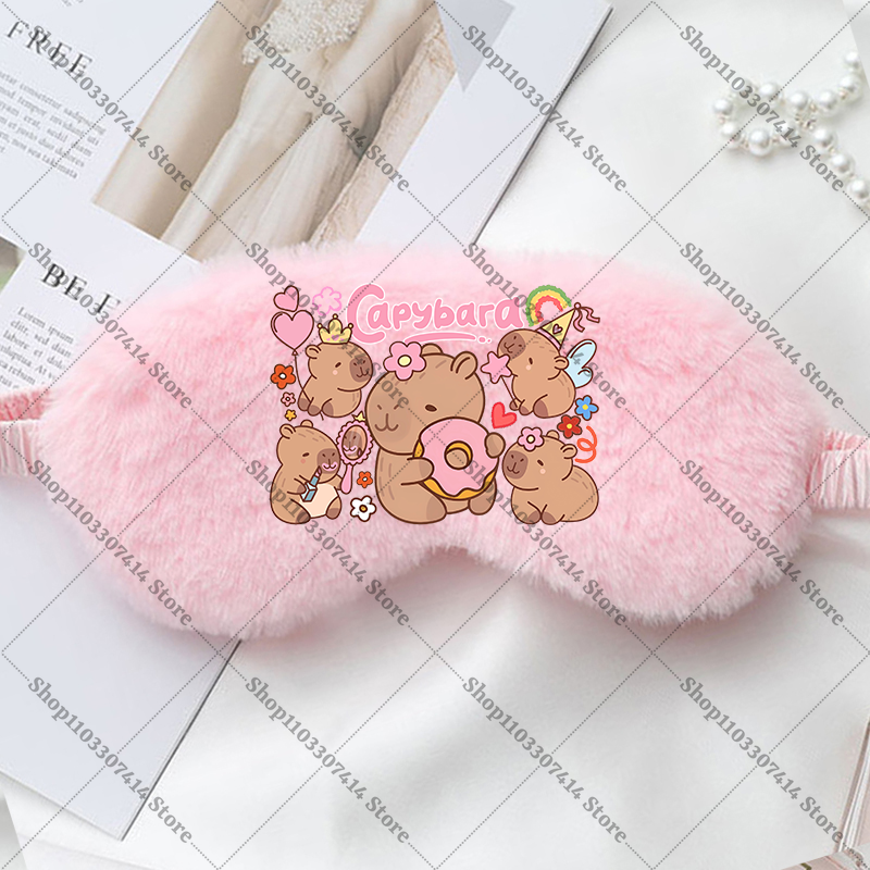 Capybara Girl Cartoon Sleep Ey - Kids Face Mask reseña y precio