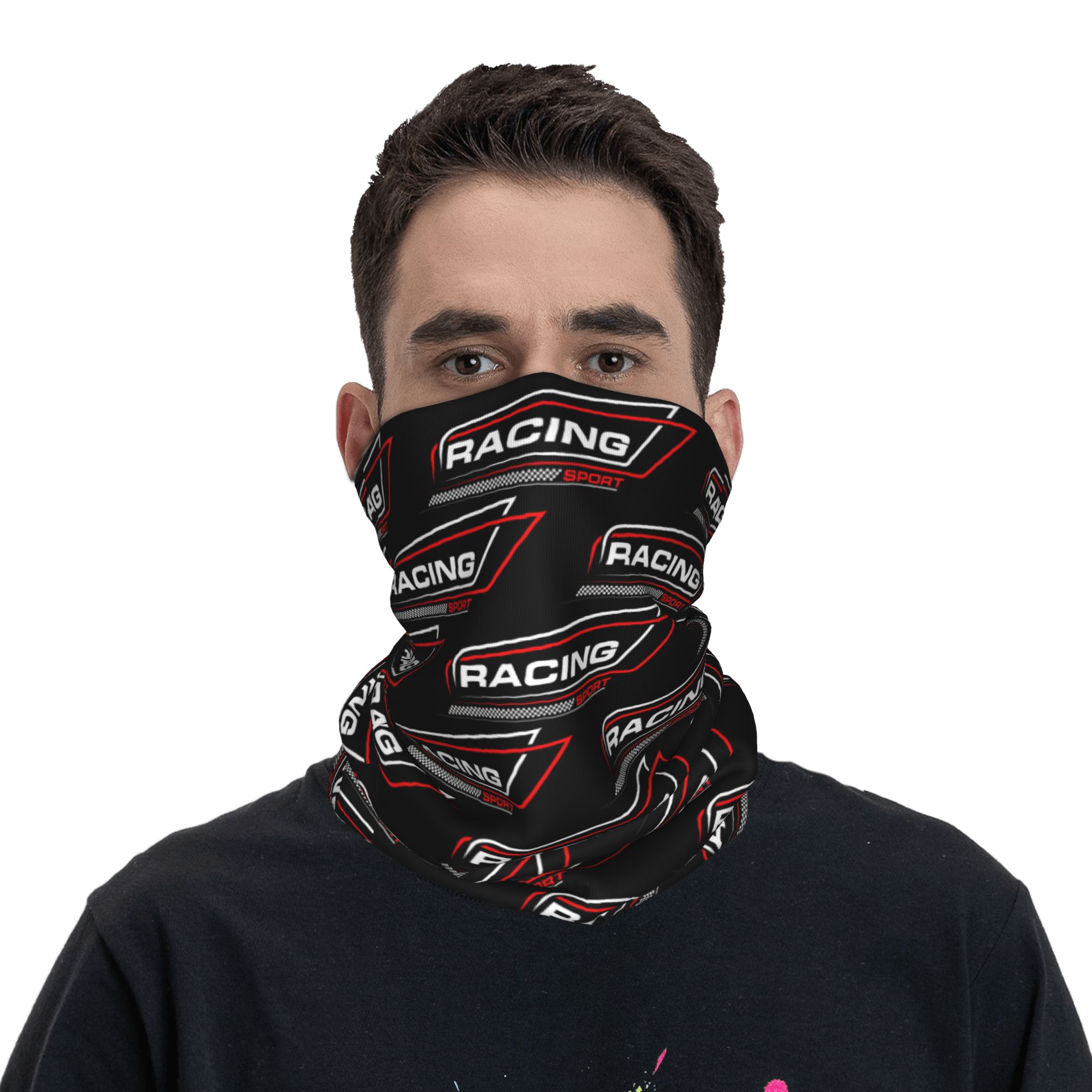 Custom Racing Speed Race Banda - Neck Gaiter Face Cover reseña y precio