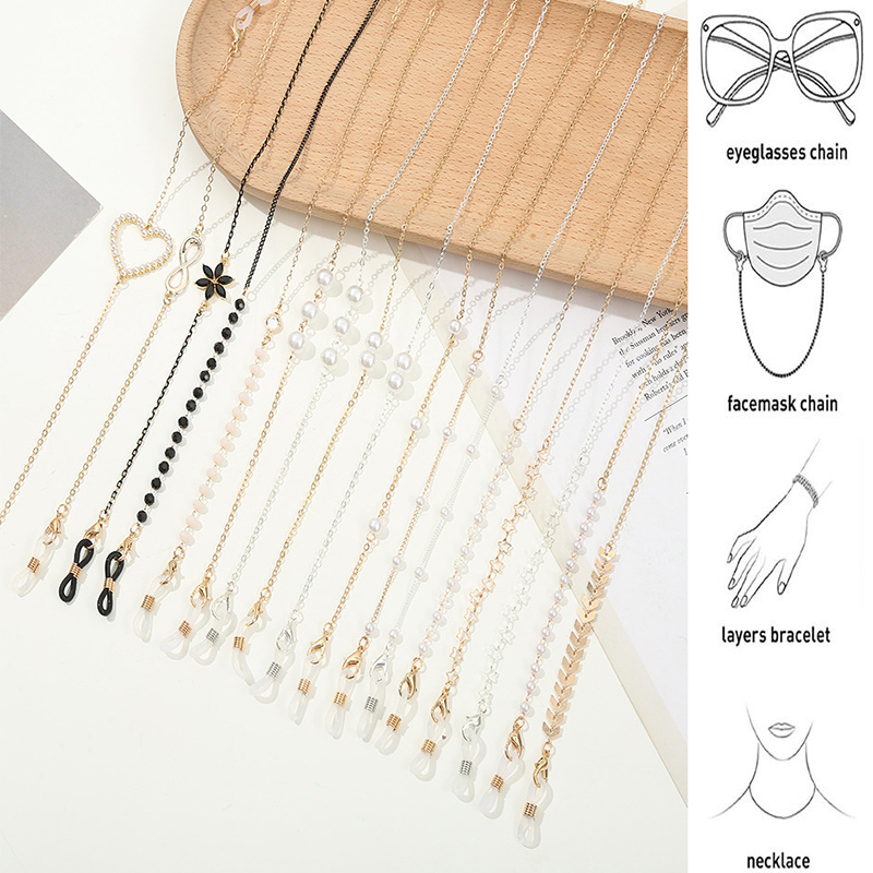 2022 Fashion Glasses Chain for - Mask Chain Holder reseña y precio