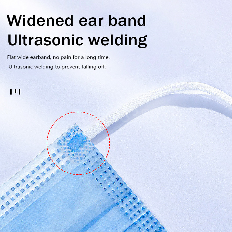 10-500pcs Disposable Adults in - Disposable Mask Blue reseña y precio