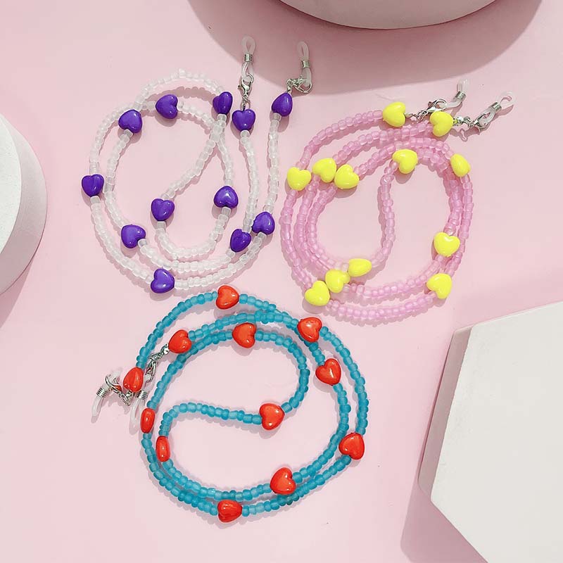 Trendy Peach Heart Anti Slip R - Mask Chain Holder reseña y precio